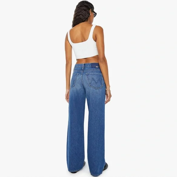 Mother Denim The Spinner Zip Sneak Jeans, Paint The Town, 24 - Picture 3 of 3